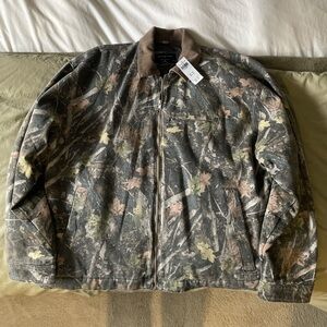 🧥 Abercrombie Camo Chore Jacket – Men’s XXL (Fits Like XL) – Brand New 🌲🔥
